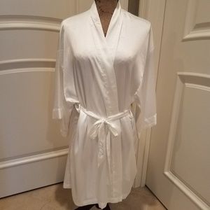 White Satin Bride Robe